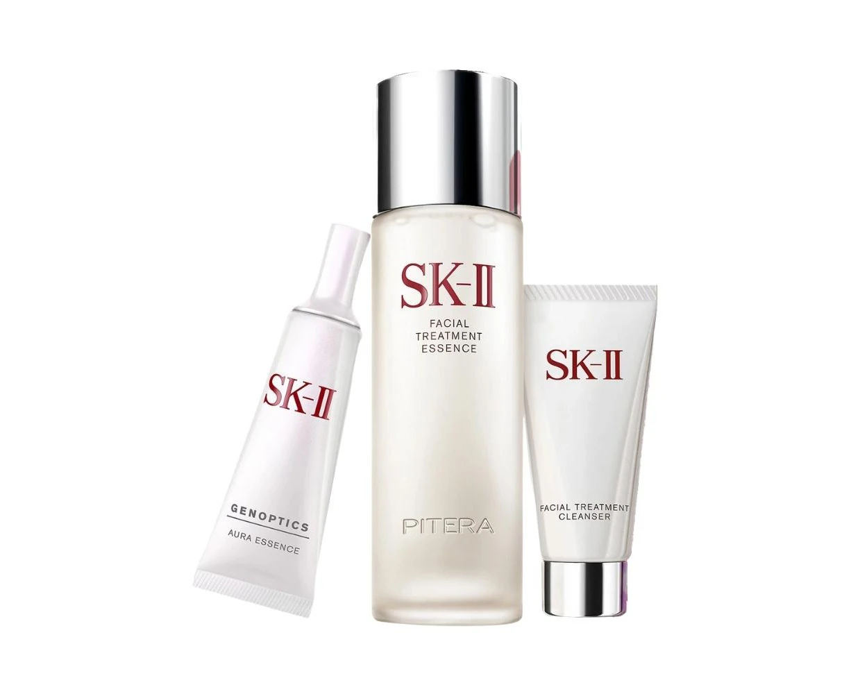 Sk-Ii Pitera 3-Pcs Aura Kit  / New With Box