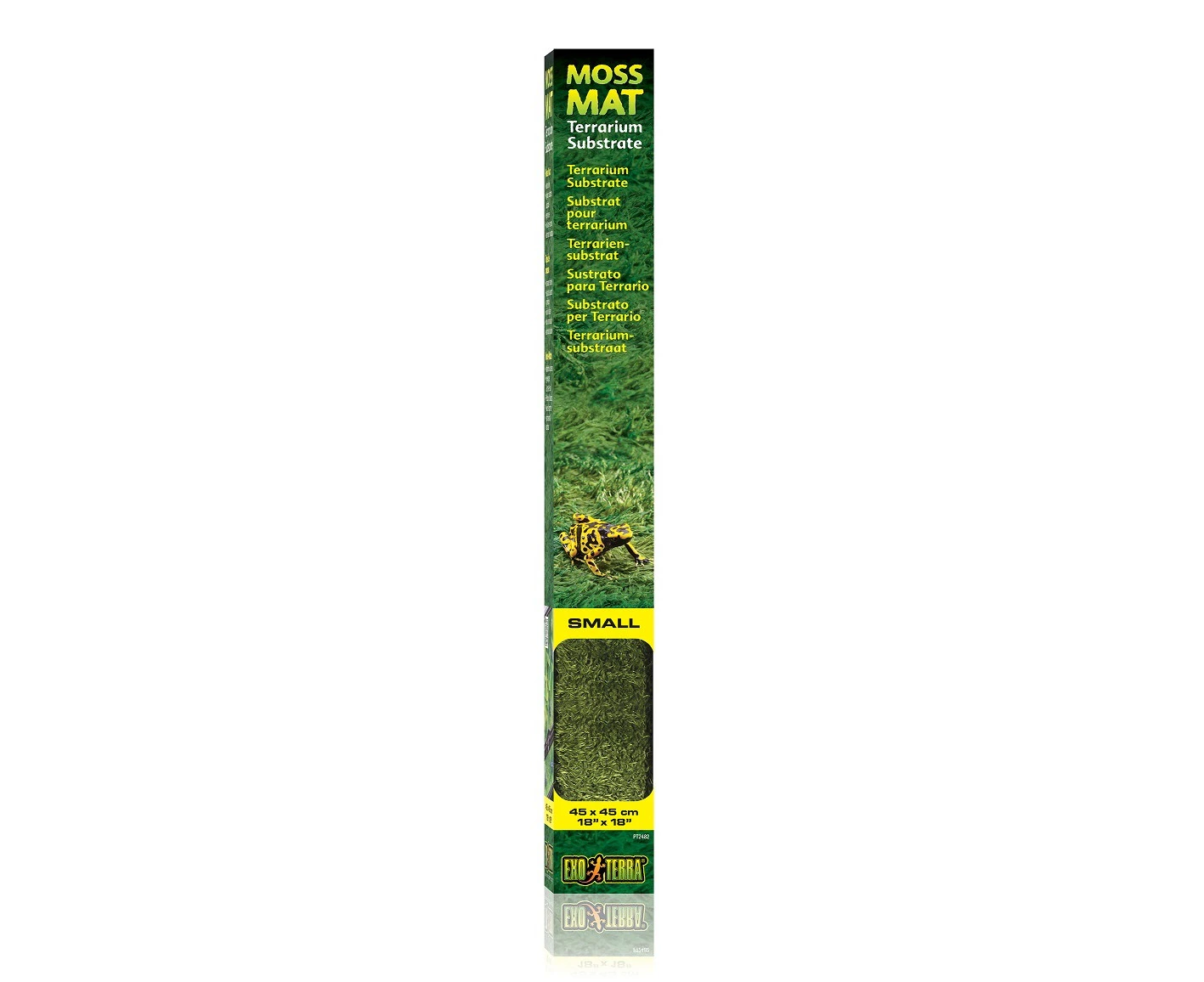 Exo Terra Small Moss Mat Terrarium Substrate for Reptiles Snakes, Lizard 45x45cm