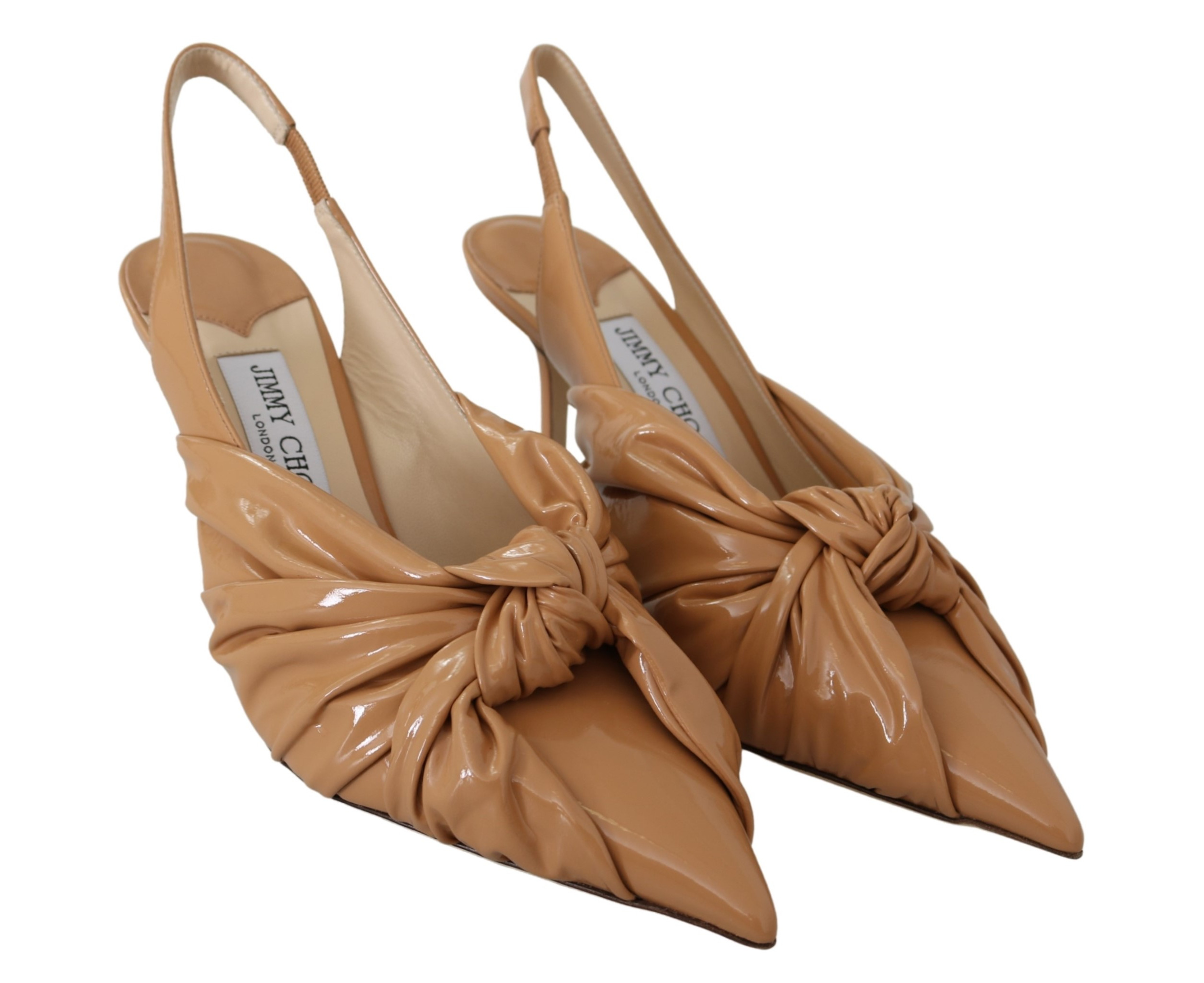 Jimmy Choo Annabell 85 Caramel Leather Pumps Women Shoes Pumps M