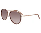GUESS Women's GF6052 Sunglasses - Rose Gold/Bordeaux