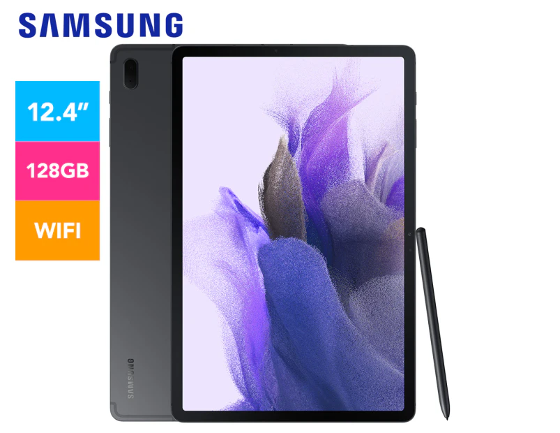 Samsung 12.4" Galaxy Tab S7 128GB FE Wi-Fi - Mystic Black SM-T733NZKEXSA