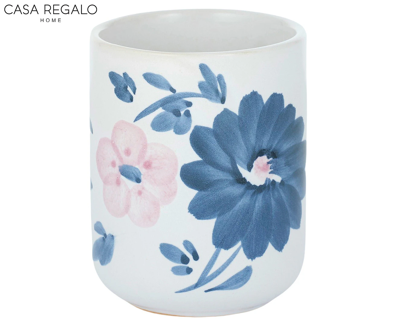 Casa Regalo Floweret Ceramic Cup / Toothbrush Holder