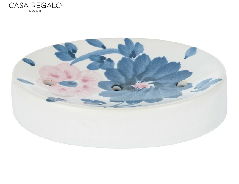 Casa Regalo Floweret Ceramic Soap Dish