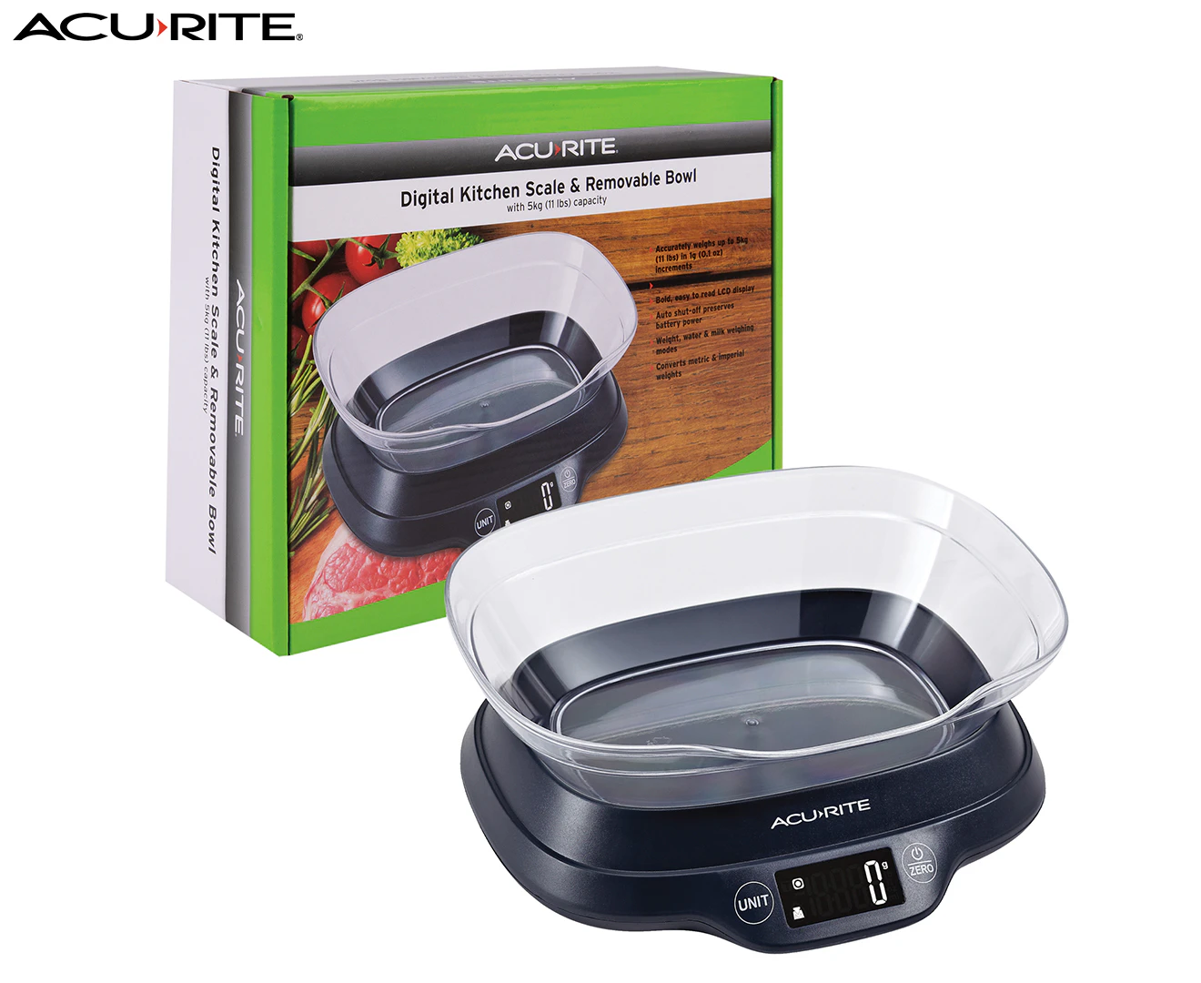 Acurite Digital Scale w/ Bowl & Backlight Display