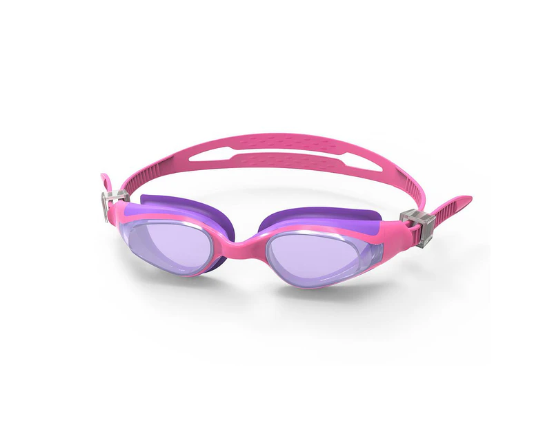 SwimTech Childrens/Kids Quantum Swimming Goggles (Pink/Purple) - RD764