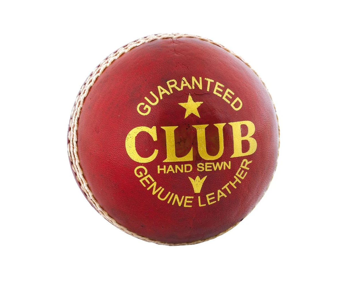 Readers Mens Club Leather Cricket Ball (Red) - RD974