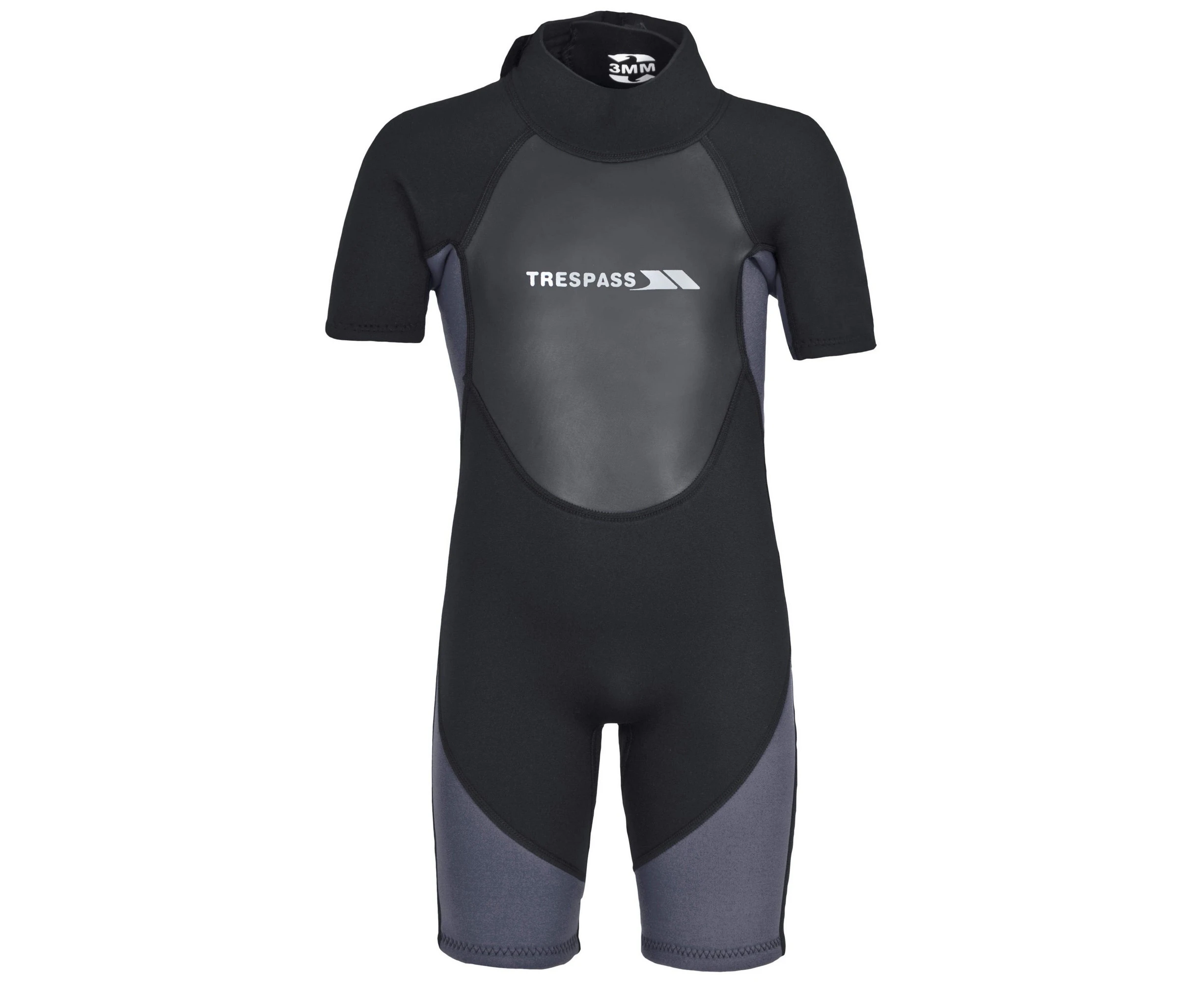 Trespass Childrens Boys Scuba 3mm Short Wetsuit (Black) - TP343