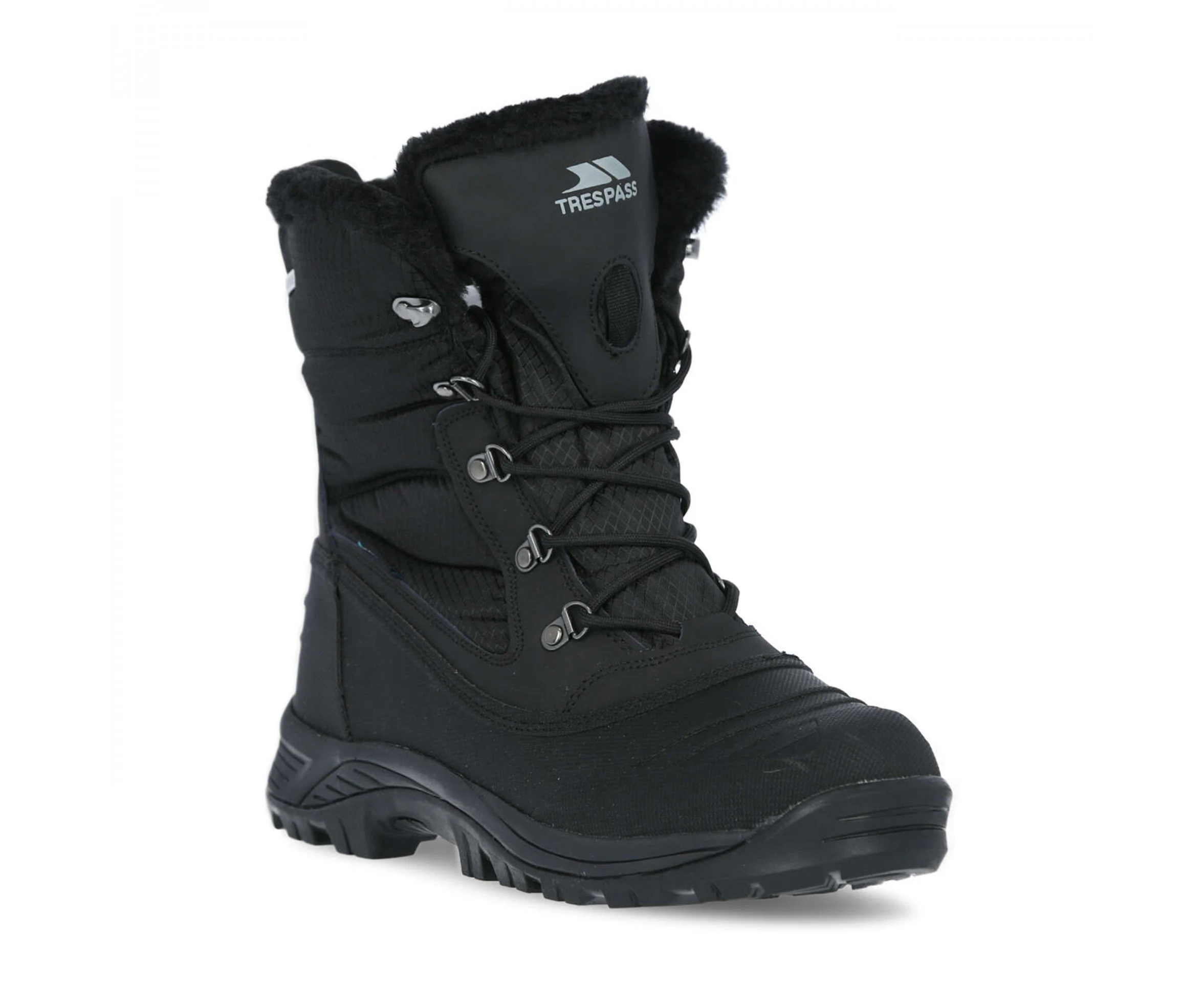 Trespass Mens Negev II Leather Snow Boots (Black) - TP4373