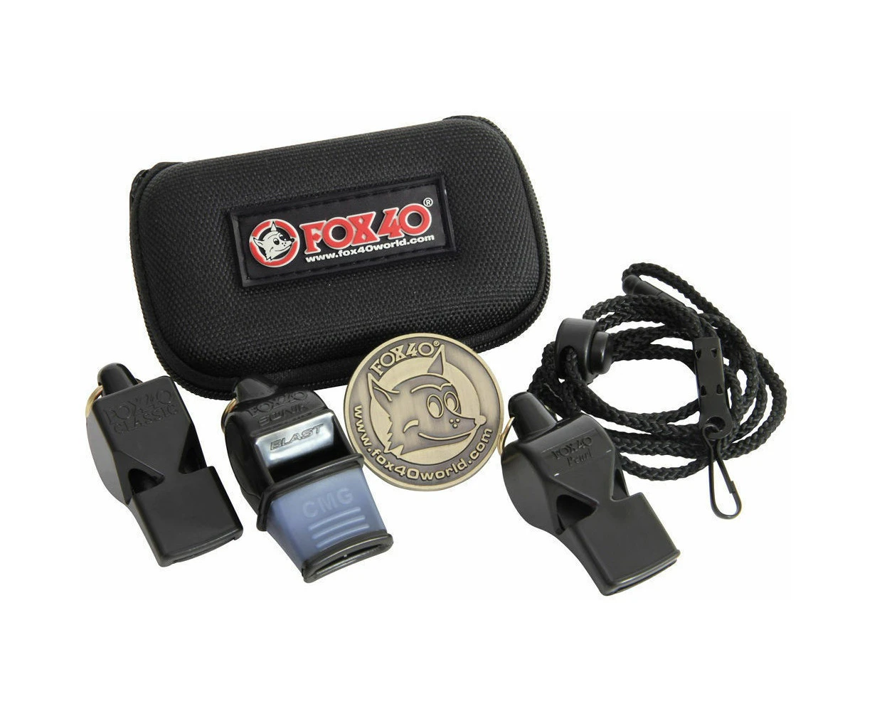 Fox 40 Sports Whistle Set (Black) - RD1061