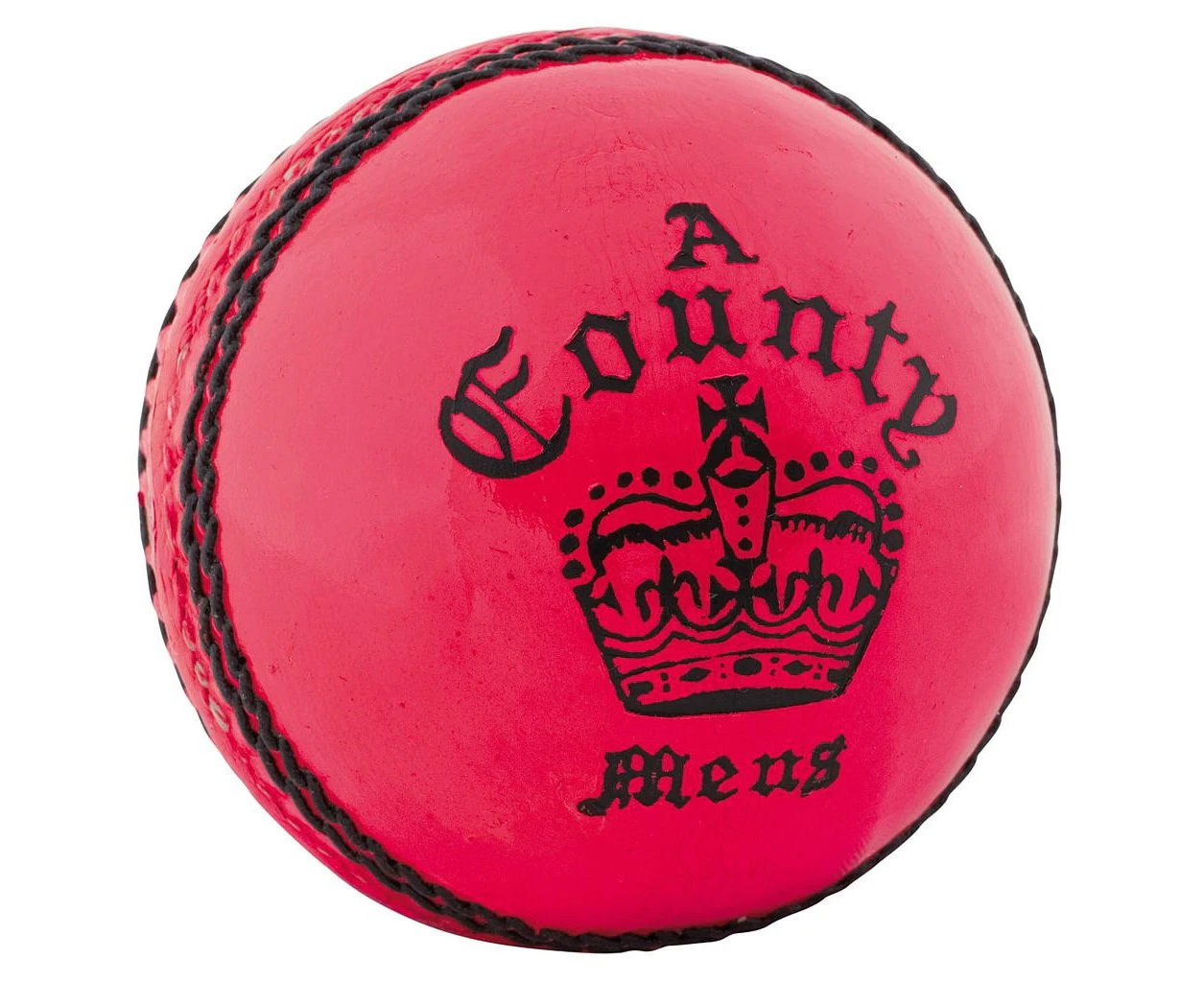 Readers Childrens/Kids County Leather Crown Cricket Ball (Pink) - RD969