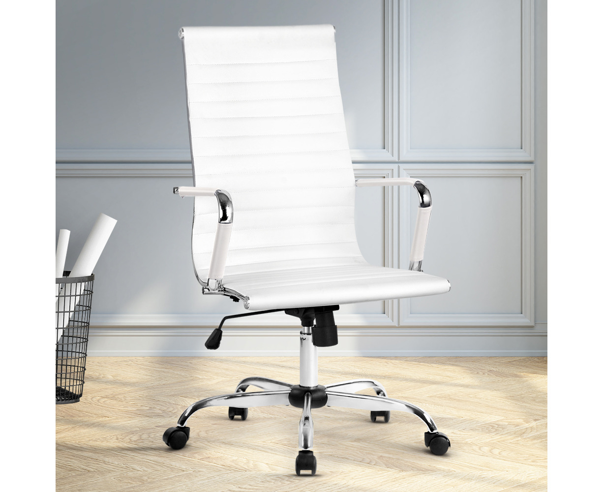 white computer desk chairs