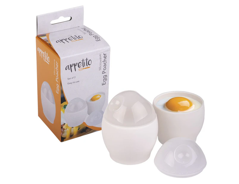 Appetito Microwave Egg Poachers - Set of 2