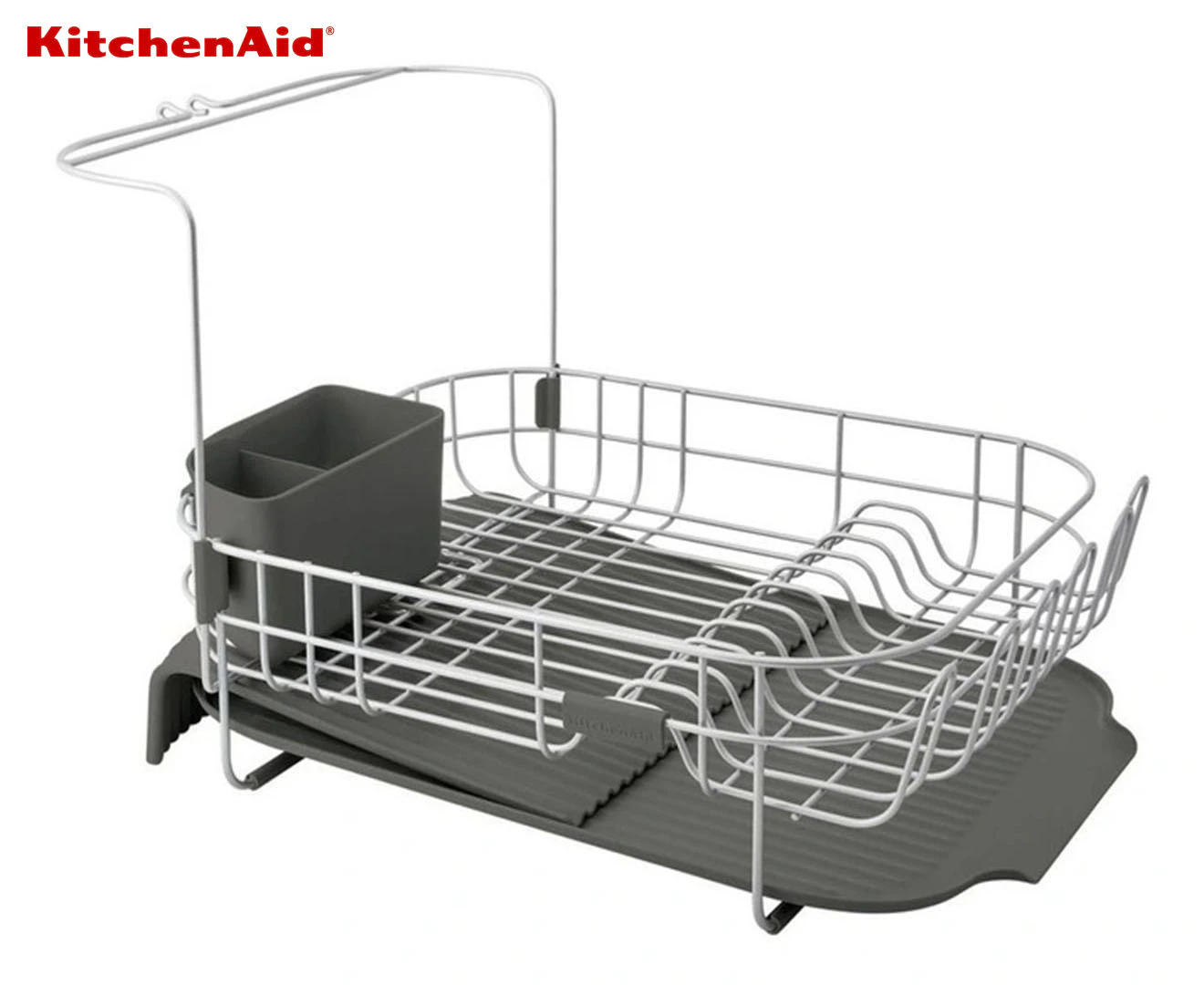 KitchenAid S/Steel Expandable Dish Drying Rack/Organiser/Drainer 55.5x40cm