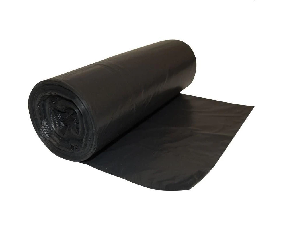 25 Pcs X 80L Black Garbage Bin Liners 35Um Heavy Duty Extra Strong Bags