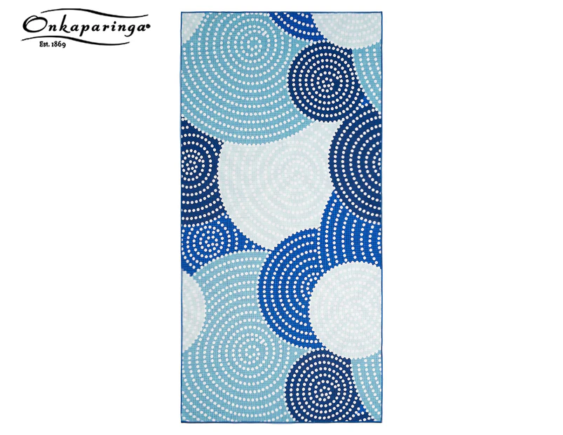 Onkaparinga 80x160cm 4-in-1 Sand Free Beach Towel - Spotted Circles