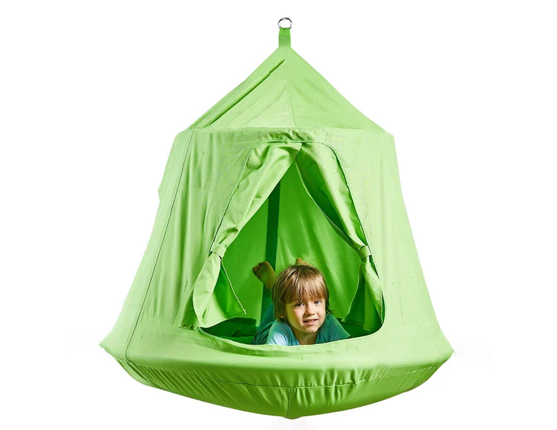 Residential 115 x 100cm Sensory Tent Swing with Lights - Green