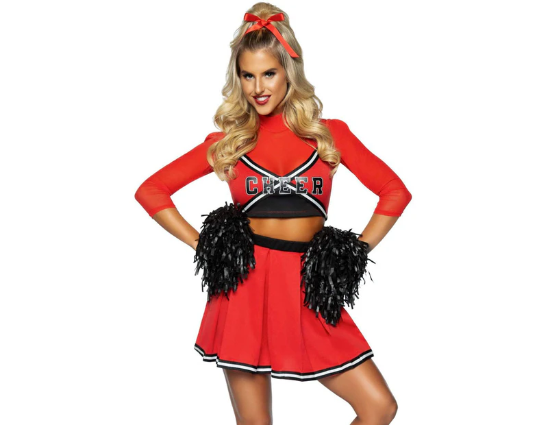 Varsity Babe Women's Red Cheerleader Costume Womens