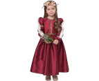 Royal Toddler Girls Red Renaissance Princess Costume Girls