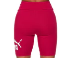 Puma Women's Essentials Logo Short Tights / Shorts - Persian Red