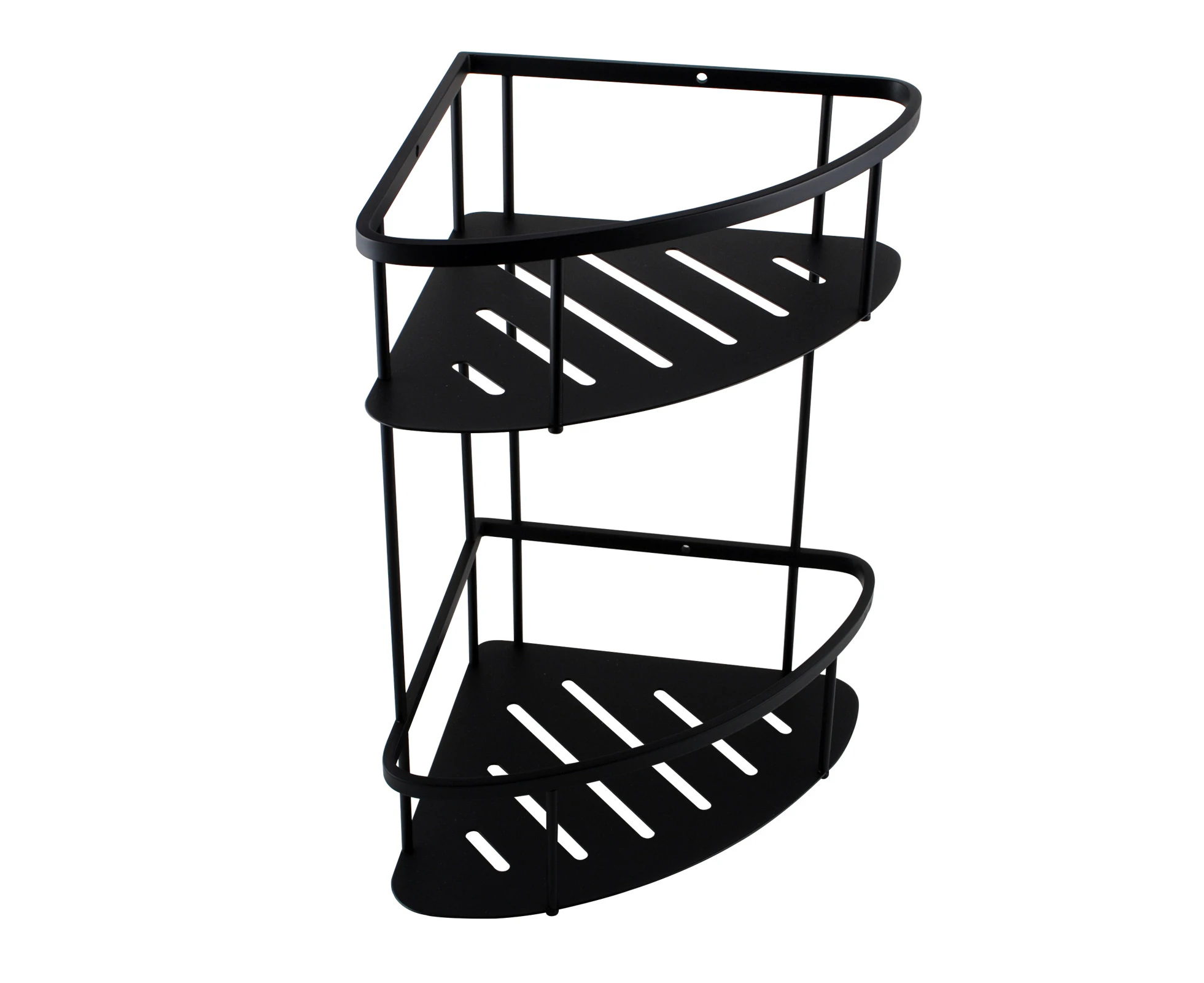 Stainless Steel Shower Corner Caddy Shelf 2 Tier Bath Storage Basket Holder Black