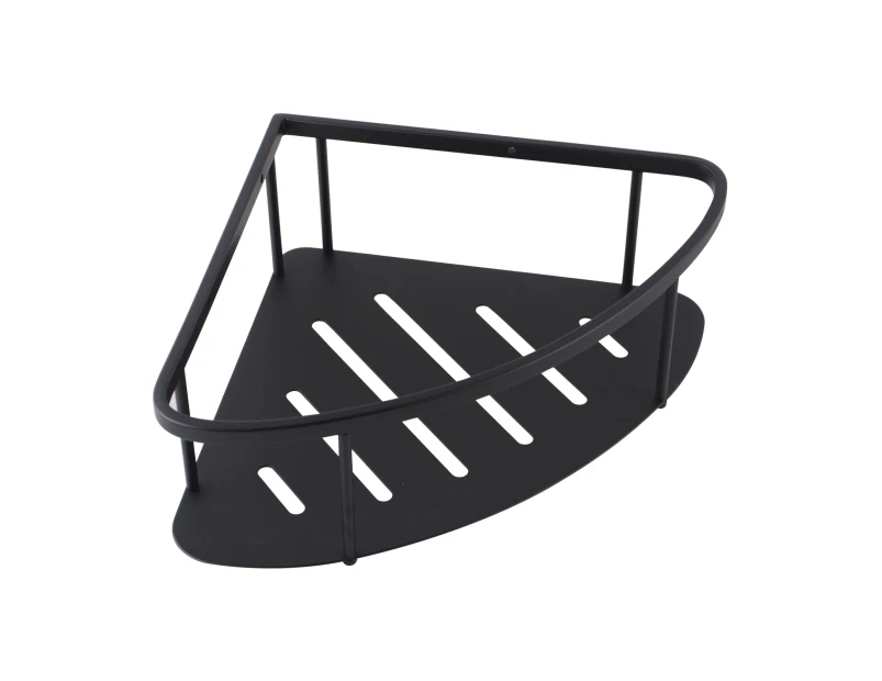 Stainless Steel Shower Corner Caddy Shelf Bath Storage Basket Holder Black