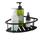 Stainless Steel Shower Corner Caddy Shelf Bath Storage Basket Holder Black