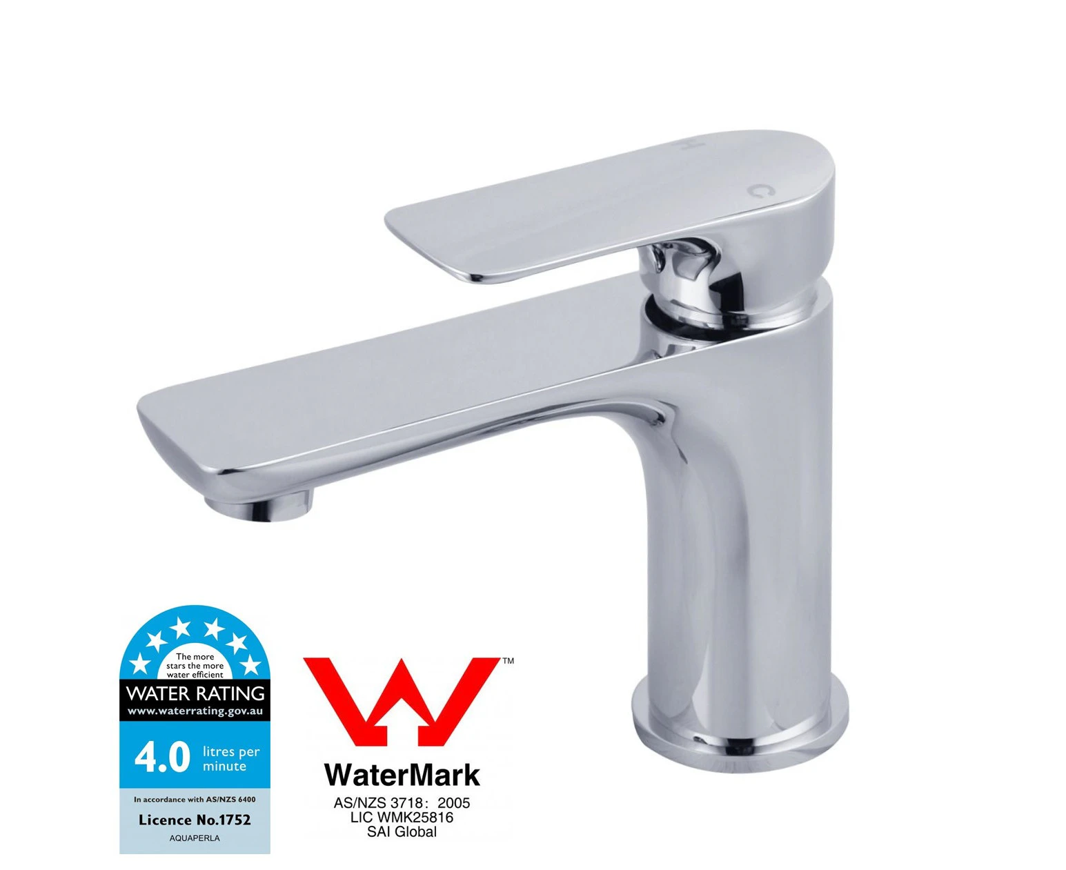 WELS Solid Brass Basin Mixer Tap Bathroom Sink Faucet Chrome