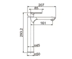 WELS Solid Brass Chrome Round Tall Basin Mixer Tap Bathroom Basin Tap Sink Faucet