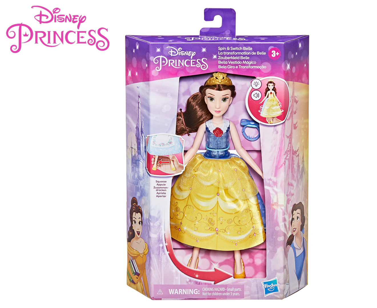 Disney Princess Spin & Switch Belle Toy Doll