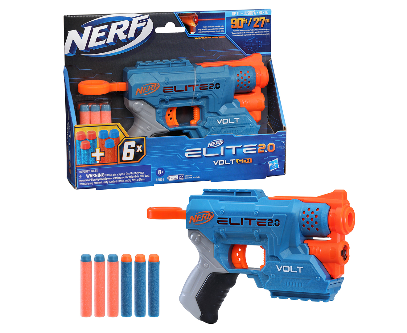 NERF Elite 2.0 Volt Sd1 Blaster | Catch.com.au