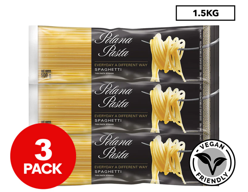 3 x Polana Pasta Spaghetti 500g