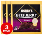 3 x Nobby's Beef Jerky Teriyaki 25g
