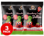 3 x Sugarless Confectionery Strawberry Cream Jellies 70g