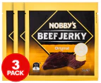 3 x Nobby's Beef Jerky Original 25g