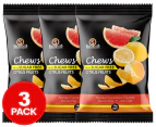 3 x Sugarless Confectionery Citrus Fruit Chews 70g