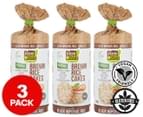 3 x Rice Up Brown Rice Cakes w/ Black Imperial Rice 120g 1