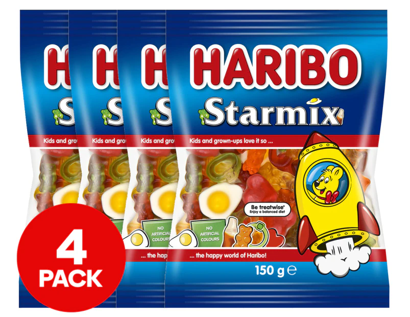 4 x Haribo Starmix 150g