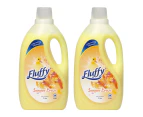 2x Fluffy 2L Laundry Fabric Softener Scent Washing Conditioner Summer Breeze