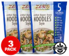 3 x ZERO Certified Organic Konjac Noodles Style 400g