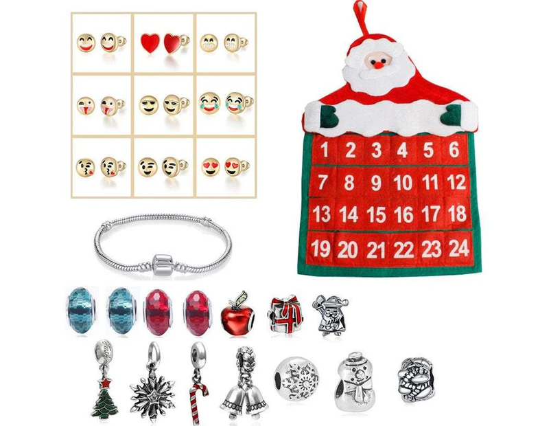 Christmas Decorations Hanging Christmas Advent Calendar Diy Countdown Calendar 24 Days Charms