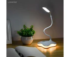 Led Desk Lamp Touch Usb 3 Level Dimmable Led Table Lamp Study Reading Light- White