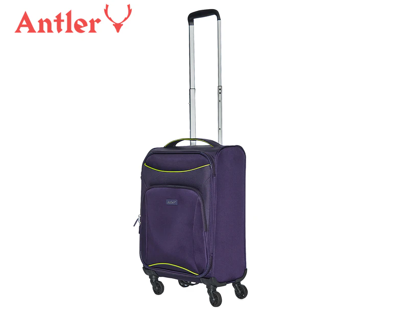 Antler Zeolite 56cm Carry On Spinner Luggage/Suitcase - Purple