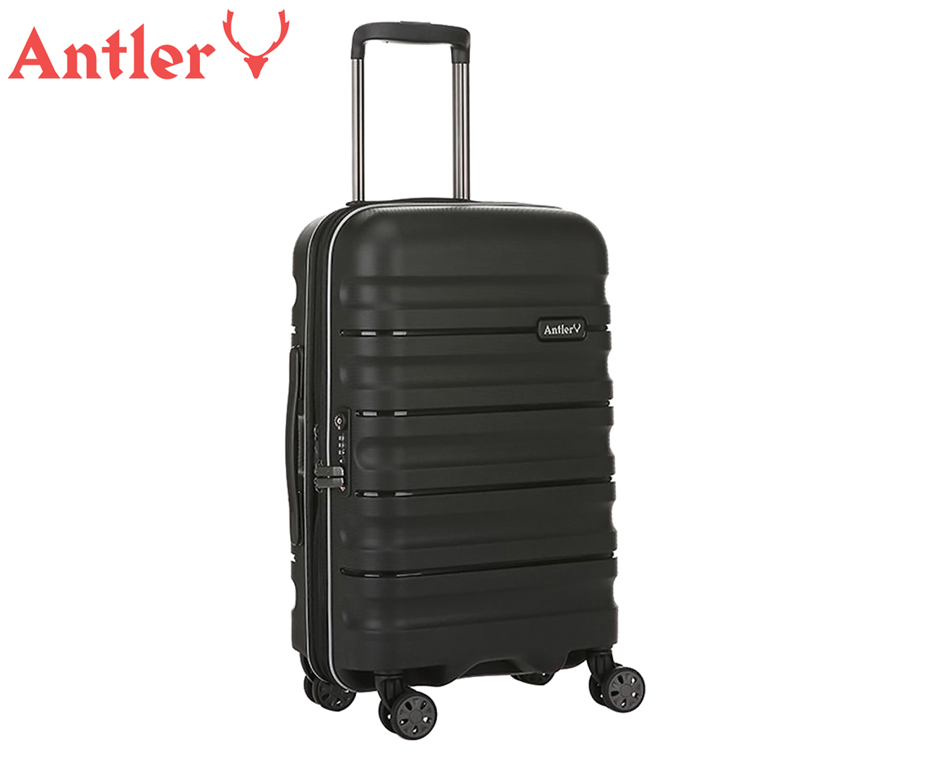 Antler Juno 2 39L Cabin Hardcase Luggage Suitcase Black Catch .nz