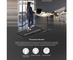 Lifespan Fitness V-FOLD Treadmill with ErgoDesk Automatic Standing Desk 1800mm in Oak/Black