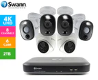 Swann SODVK-855804WL2D 6 Camera 8 Channel 4K UHD DVR Security System
