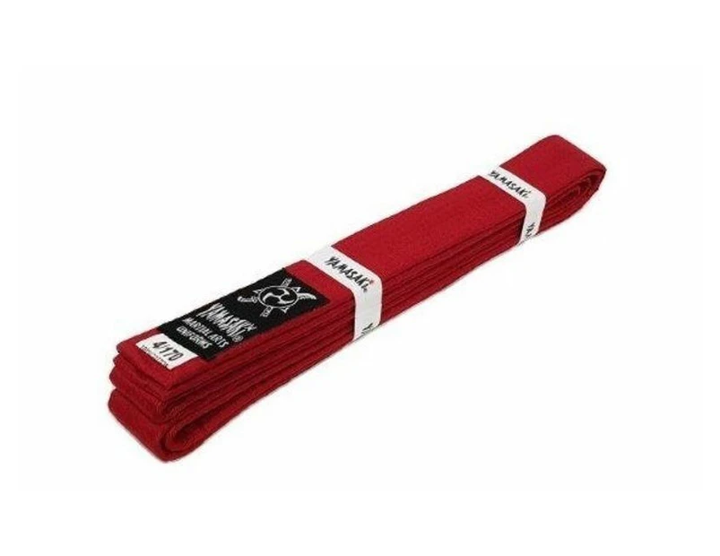 [Free Shipping]YAMASAKI Deluxe Coloured Martial Arts Belts Rank Belt - Red