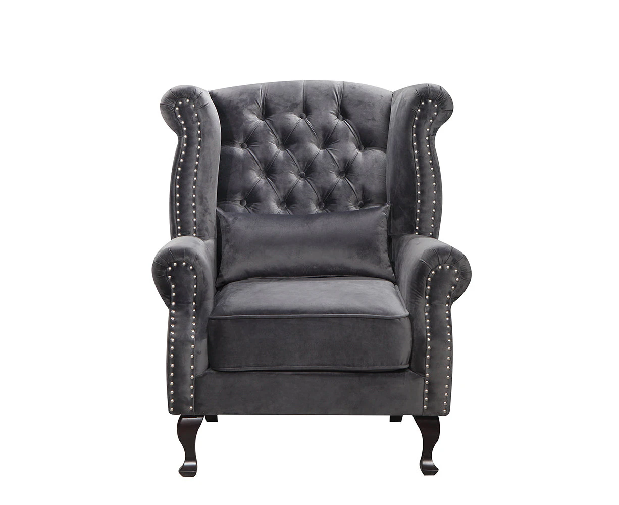 Luxe Armchair Dark Grey