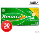Berocca Performance Effervescent Mango & Orange 30 Tabs