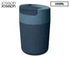 Joseph & Joseph Sipp 340ml/14cm Travel Mug Leakproof Drinking Cup w/ Lid Blue