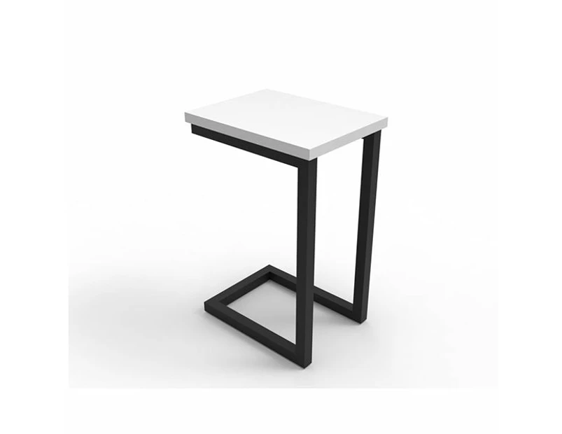 Infinity Side Table Natural White Black - Flat Pack Delivery